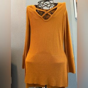 Free People V-neck Tunic Sweater